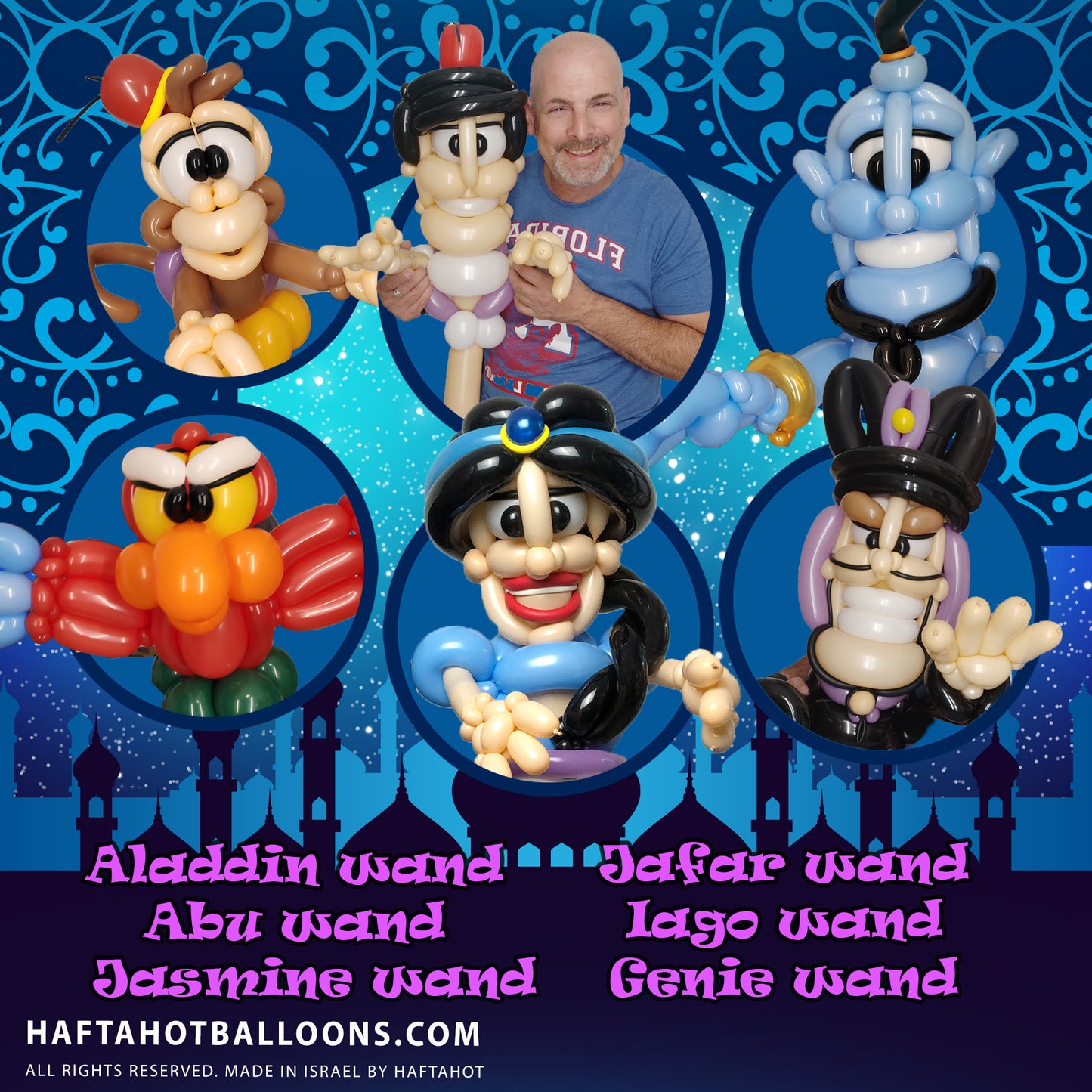 ALADDIN  BALLOONS WANDS